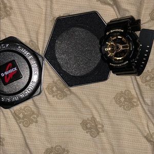 Men's Analog Digital Black Resin Strap Watch